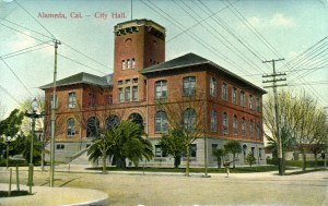 City Hall, Alameda, California, mailed 1910                                     